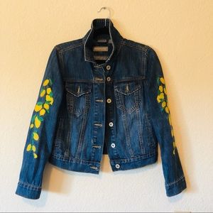 NWOT Embroidered Denim Jacket